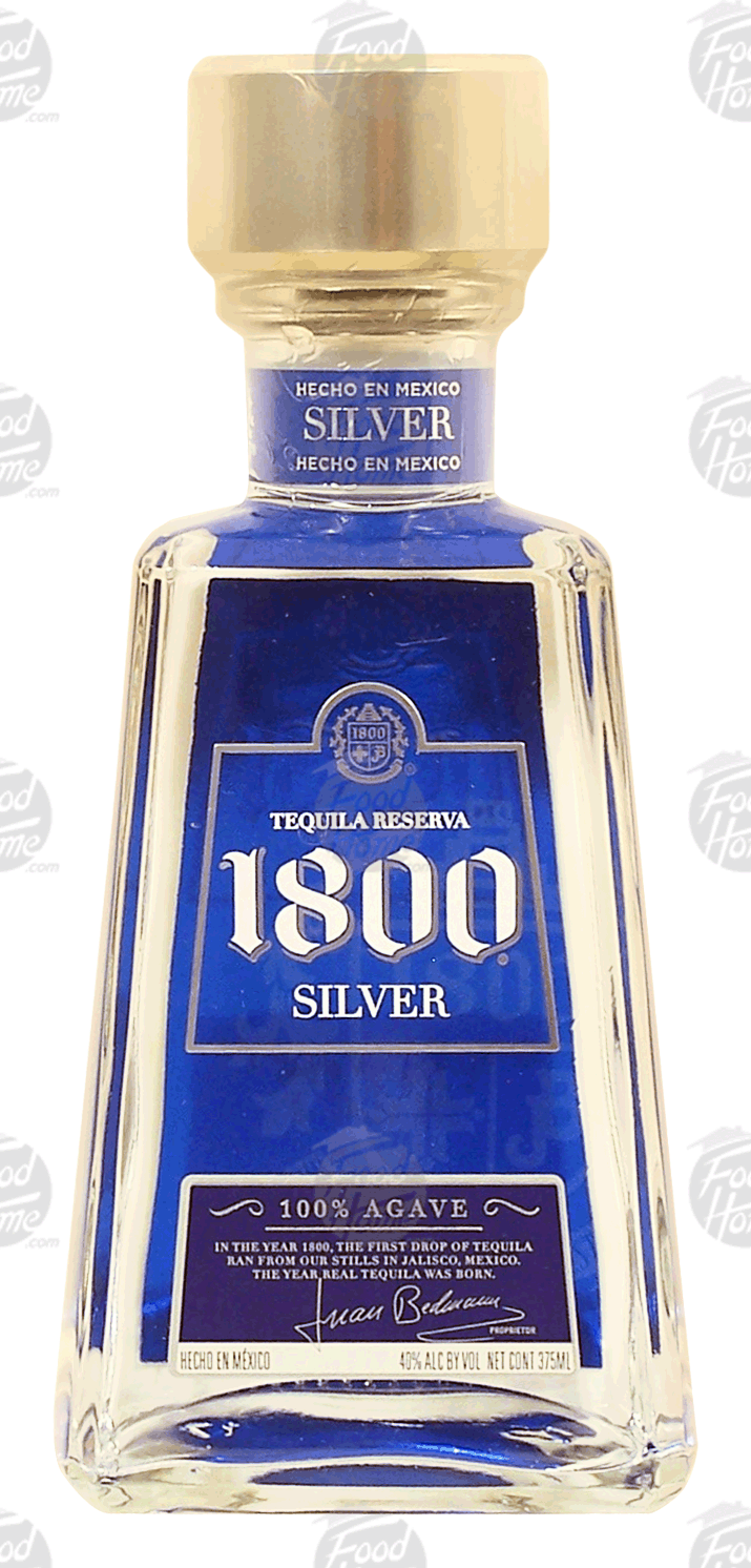 1800 Silver tequila reserva, 100% agave, 40% alc. by vol. Full-Size Picture